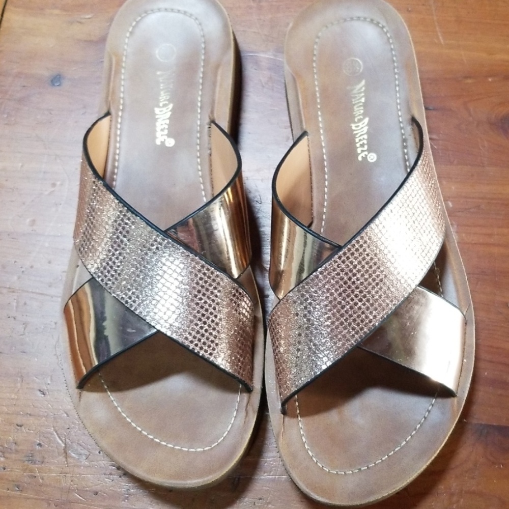 Nature Breeze Rose gold sandals